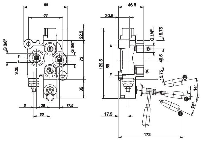 Mechaninių skirstytuvų Q15 schema